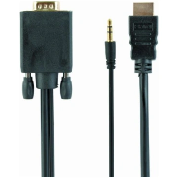CABLE HDMI TO VGA +3.5MM/1.8M A-HDMI-VGA-03-6 GEMB