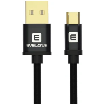 Evelatus Data cable Micro USB EDC02 dual side gold