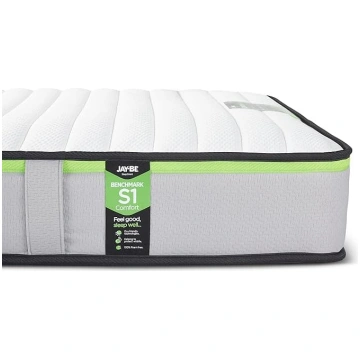 JAY-BE Benchmark S1 Polyester Mattress, White/Gree
