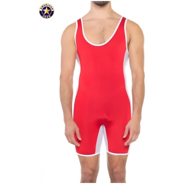 AMERICAN JOCK Sports Takedown Singlet - Ribbon Red
