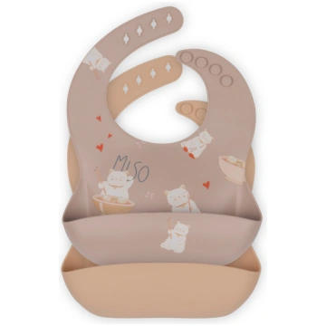 Silikona lacītes 2gb., Miso moonlight/shell