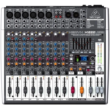 Behringer X1222USB audio mixer 4 channels 27000150