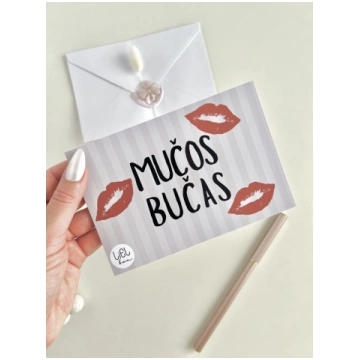 LIELBOX APSVEIKUMA KARTĪTE, MUČOS BUČAS, A6