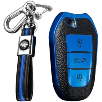 KUNIO auto atslēgu futrālis piemērots Peugeot 308
