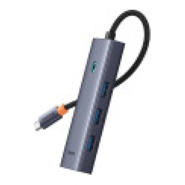 USB HUB Baseus Hub UltraJoy USB-C uz 3.0 (pelēks) 