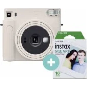 Fujifilm Instax Square SQ1 Chalk White + 10 Films 