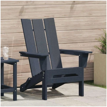 Saliekamais adirondack krēsls tumši zils 74.5 x 80