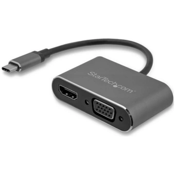 StarTech.com USB-C to VGA and HDMI Adapter - 2-in-