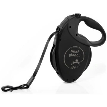 FLEXI Giant Tape Black Edition - automātiskā suņu 