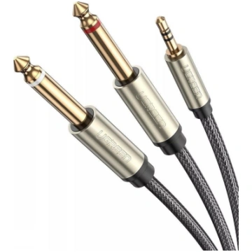 Kabel Ugreen Jack 3.5mm - Jack 6.3mm x2 1m (UGR544