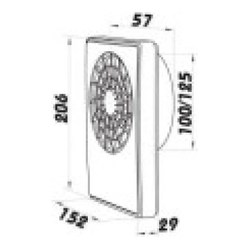 Ventilācijas atveres INTELLEKTUĀLS AXIĀLS VENTILAT