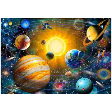 Puzzle Ringed Solar System BlueBird