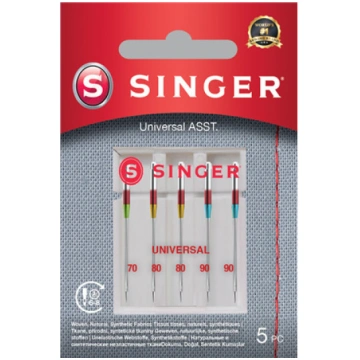 Singer | Universal Needle ASST 5PK for Woven Fabri