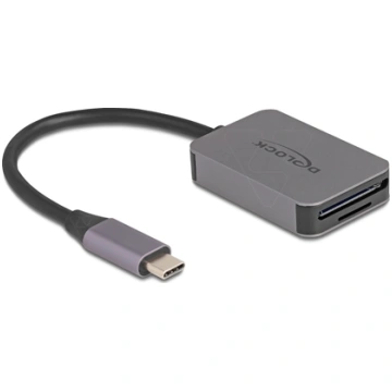 Delock USB Type-C™ Card Reader in aluminium enclos