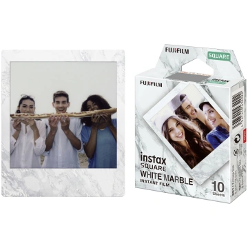 Fujifilm instax Square Film White Marble fotopapīr