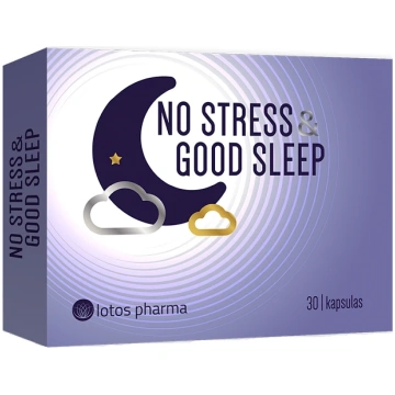 No Stress & Good Sleep kapsulas, 30 gb