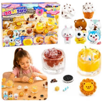Radošā plastmasas komplekts squishy, dekoratīvo sa