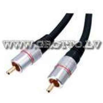 "HQ Silver" kabelis RCA-RCA, 2.5m