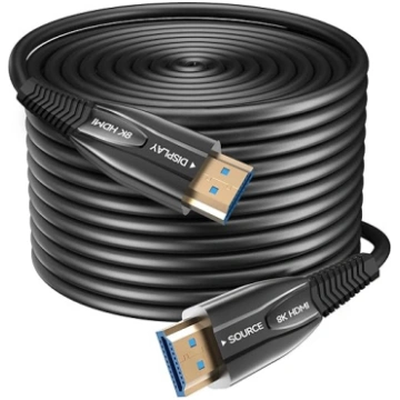 8K HDMI optiskās šķiedras kabelis 40M 48Gbps Super