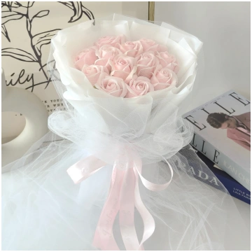 Serenity of Affection - Soap Flower Bouquet - 12 s
