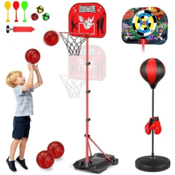 Aragallant 3-in-1 bērnu basketbola grozs, boksa ma