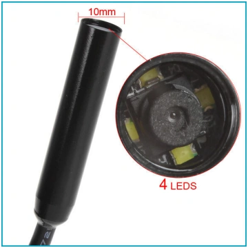 Kamera endoskops ar apgaismojumu, 2m USB