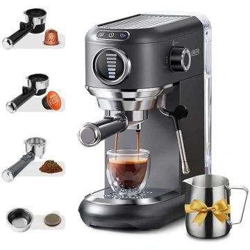 CAFELFFE Espresso aparāts ar piena putotāju, porta