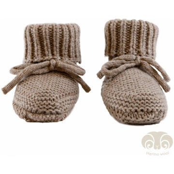 Lodger Slipper Folklore merino vilnas čībiņas Buff