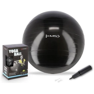 YB01N 75CM BLACK GYM BALL HMS