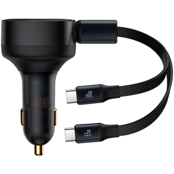 Baseus Enjoyment Car Charger with USB-C Cables 33W