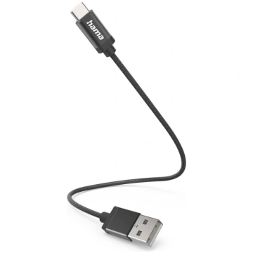 Hama 00201600 Charging Cable, USB-A - USB-C 0.2m N