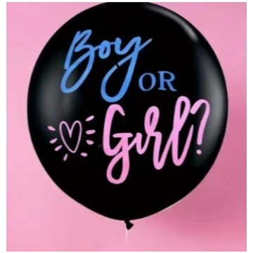 Lateksa balons "Boy or Girl", 60 cm