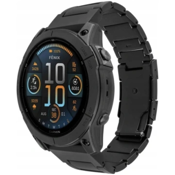 Fixed Tytanowy pasek do Garmin QuickFit 22 mm czar