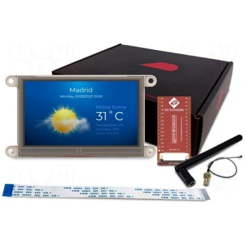 Display: TFT | 4.3" | 800x480 | 8MBRAM,16MbFLASH |