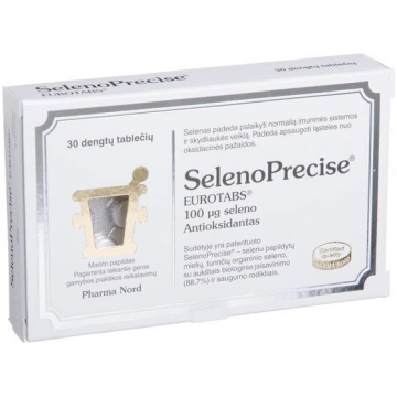 Uztura bagātinātājs Seleno Precise tab.100mcg N30