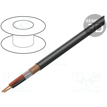 Wire: loudspeaker cable; 2x6mm2; stranded; OFC; bl