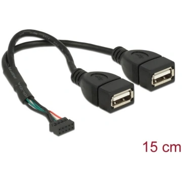 Delock Cable USB 2.0 pin header female 2.00 mm 10 