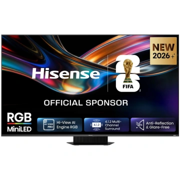 Hisense UR9S, 85"", 4K UHD, RGB Mini LED, melna - 