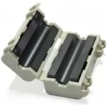EMI filtering ferrite core with clip for 5-6 mm ro