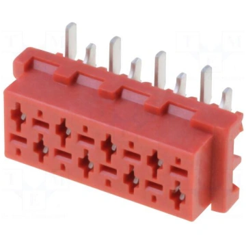 Wire-board | socket | female | PIN: 8 | SMT | on P