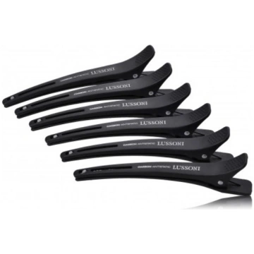 Lussoni Carbon Clips matu sprādzes 6 gab