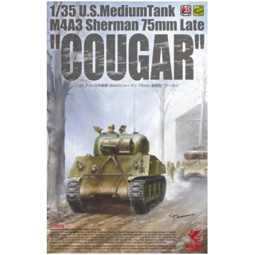 U.S. Medium Tank M4A3 Sherman 75mm Late "Cougar" A