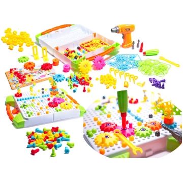 Bērnu Izglītojošs Konstruktors Celtniecības Bloki 