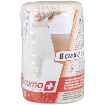 Lauma Medical elastīgā saite 8 cm x 0.6 m, 1 gb