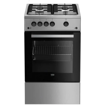 Gāzes plīts ar gāzes cepeškrāsni Beko FSG52020FX