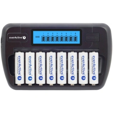 Automātiskais lādētājs 1-8AAA,AA NICD,NIMH EverAct