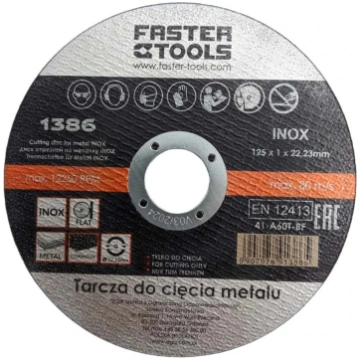 FASTER TOOLS Metāla griešanas disks 125x1x22 mm