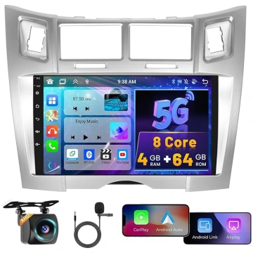 8 Core 4G + 64G Hikity Android 15 Auto radio Toyot