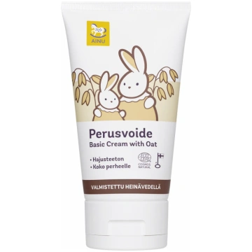 AINU Baby Eco pamatkrēms ar auzām, 150 ml