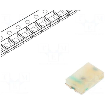 LED | SMD | 0805 | red | 28.5÷90mcd | 2x1.25x0.4mm